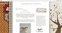 Desktop Screenshot of handmadebyrebecca.blogspot.com