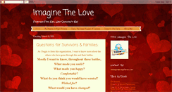 Desktop Screenshot of imaginethelovecure.blogspot.com