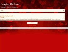 Tablet Screenshot of imaginethelovecure.blogspot.com