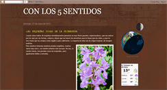 Desktop Screenshot of conlos5cincosentidos.blogspot.com