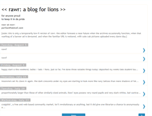 Tablet Screenshot of lionblog.blogspot.com