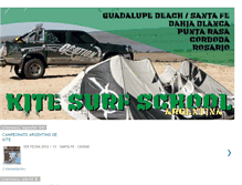 Tablet Screenshot of kitesurfschoolargentina.blogspot.com