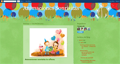Desktop Screenshot of animacionesonrisitas.blogspot.com