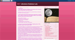 Desktop Screenshot of literaturacatalana-laia.blogspot.com