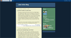 Desktop Screenshot of lakeunionblog.blogspot.com