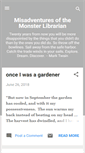 Mobile Screenshot of misadventuresofmonsterlibrary.blogspot.com