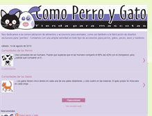 Tablet Screenshot of comoperroygatotiendaparamascotas.blogspot.com