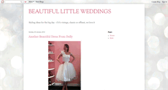 Desktop Screenshot of beautifullittleweddings.blogspot.com