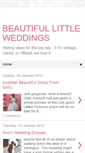 Mobile Screenshot of beautifullittleweddings.blogspot.com