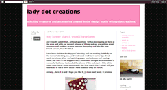 Desktop Screenshot of ladydotcreates.blogspot.com