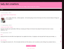 Tablet Screenshot of ladydotcreates.blogspot.com