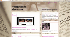 Desktop Screenshot of comprensiondiscursiva.blogspot.com