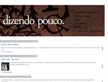 Tablet Screenshot of dizendopouco.blogspot.com