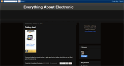 Desktop Screenshot of everythingaboutelectronics.blogspot.com