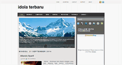 Desktop Screenshot of idolaterbaru.blogspot.com