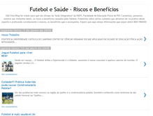 Tablet Screenshot of futebolesaude.blogspot.com