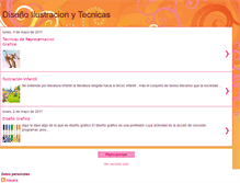 Tablet Screenshot of disenho-ilustracionytecnicas.blogspot.com