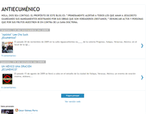 Tablet Screenshot of antiecumenico.blogspot.com