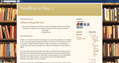 Desktop Screenshot of needlesstosay-abhb.blogspot.com