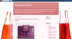 Desktop Screenshot of mybargainbags.blogspot.com