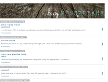 Tablet Screenshot of bugmiscellany.blogspot.com