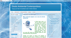 Desktop Screenshot of direitoambientalcontemporaneo.blogspot.com