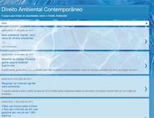 Tablet Screenshot of direitoambientalcontemporaneo.blogspot.com