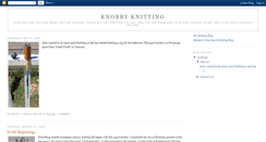 Desktop Screenshot of knobbyknitting.blogspot.com