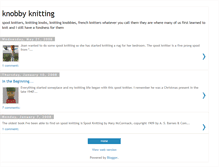 Tablet Screenshot of knobbyknitting.blogspot.com