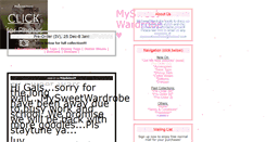 Desktop Screenshot of mysweetwardrobe.blogspot.com