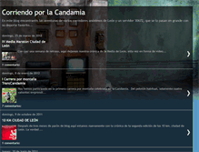 Tablet Screenshot of corriendoporlacandamia.blogspot.com