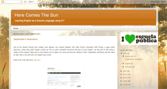 Desktop Screenshot of herecomesthesun-esl.blogspot.com