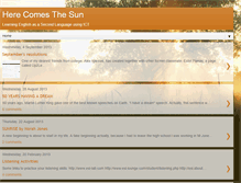 Tablet Screenshot of herecomesthesun-esl.blogspot.com