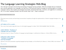 Tablet Screenshot of language-learning-strategies.blogspot.com