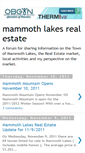 Mobile Screenshot of mammothlakesrealestate.blogspot.com