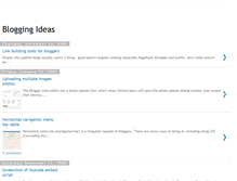 Tablet Screenshot of blogging-ideas.blogspot.com