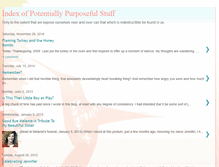 Tablet Screenshot of indexofpotentiallypurposefulstuff.blogspot.com