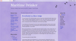 Desktop Screenshot of maritimedrinker.blogspot.com