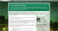 Desktop Screenshot of lanochedelasletras.blogspot.com