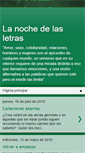 Mobile Screenshot of lanochedelasletras.blogspot.com