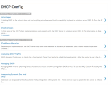 Tablet Screenshot of dhcpconfig.blogspot.com