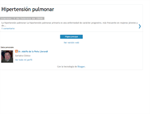 Tablet Screenshot of hipertensionpulmonar2.blogspot.com