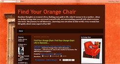 Desktop Screenshot of findingyourorangechair.blogspot.com