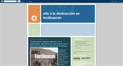Desktop Screenshot of altoaladestruccionenteotihuacan.blogspot.com