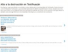 Tablet Screenshot of altoaladestruccionenteotihuacan.blogspot.com