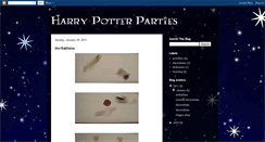 Desktop Screenshot of harrypotterparties.blogspot.com