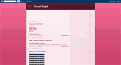 Desktop Screenshot of cinselsagliksitesi.blogspot.com