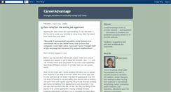 Desktop Screenshot of careeradvantage.blogspot.com