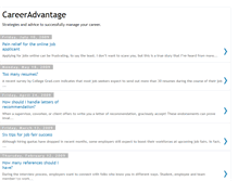 Tablet Screenshot of careeradvantage.blogspot.com