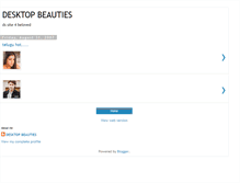 Tablet Screenshot of desktopbeauties.blogspot.com